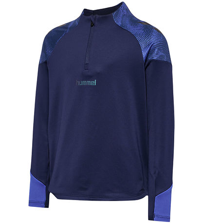 Hummel Bluse - hmlBlaze26 Pro Training Half Zip - Marine
