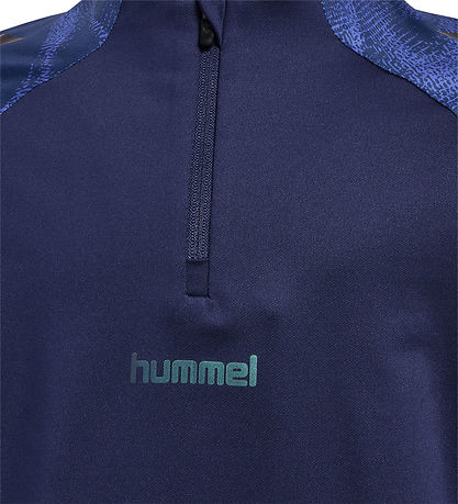 Hummel Bluse - hmlBlaze26 Pro Training Half Zip - Marine
