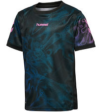 Hummel T-shirt - HmlBlaze - BLACK/PINK