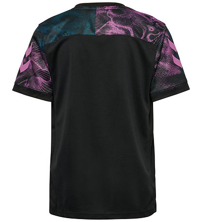 Hummel T-shirt - HmlBlaze - BLACK/PINK