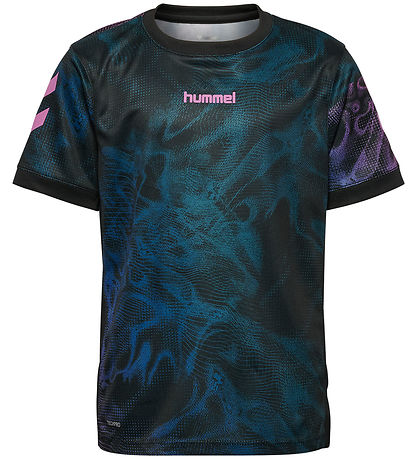 Hummel T-shirt - HmlBlaze - BLACK/PINK
