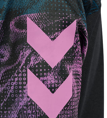 Hummel T-shirt - HmlBlaze - BLACK/PINK