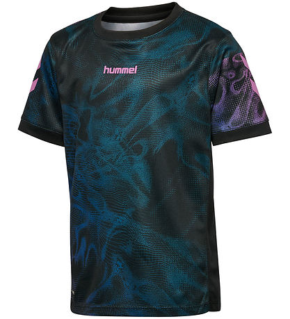 Hummel T-shirt - HmlBlaze - BLACK/PINK