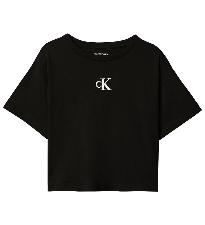 Calvin Klein T-Shirt - Logo Boxy - Sort