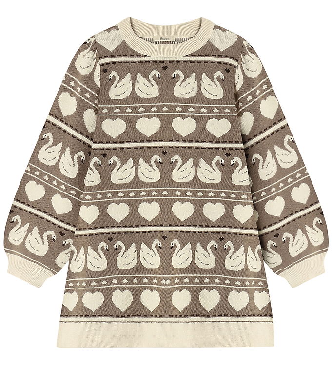 Fliink Kjole - Strik - Lovely - Sandshell Multi