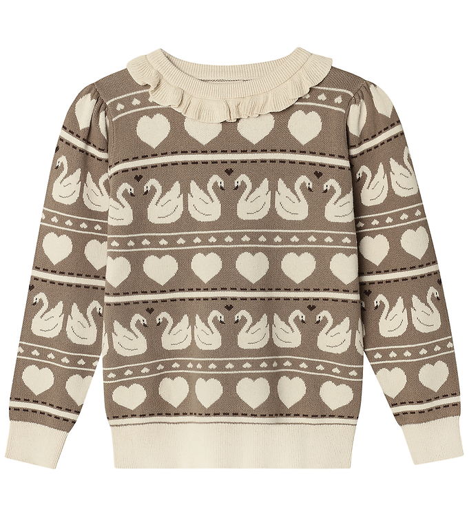 Fliink Bluse - Strik - Lovely - Sandshell Multi