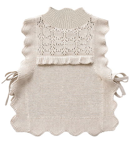 Fliink Vest - Julie - Bomuld/Uld - Sandshell