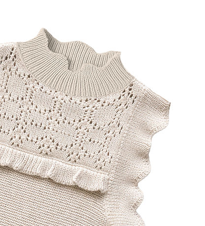 Fliink Vest - Julie - Bomuld/Uld - Sandshell