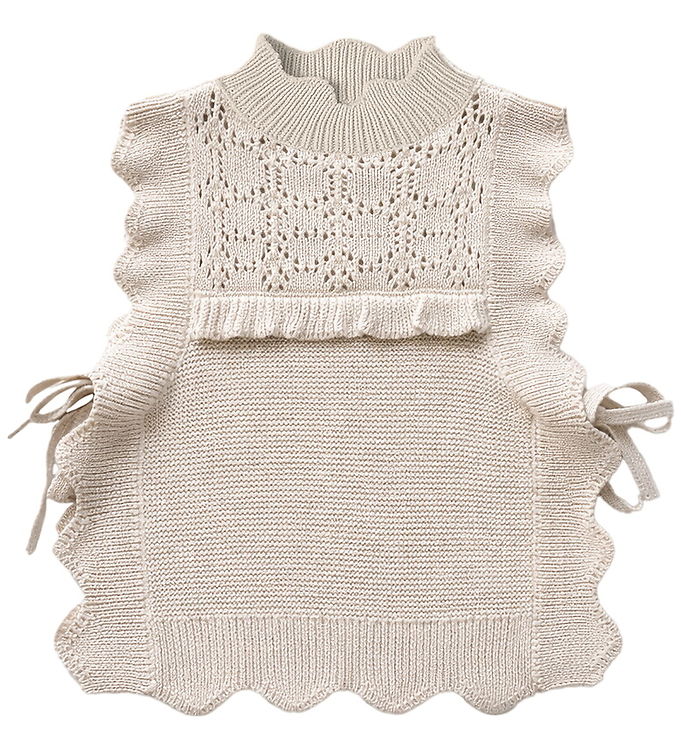 Fliink Vest - Julie - Bomuld/Uld - Sandshell