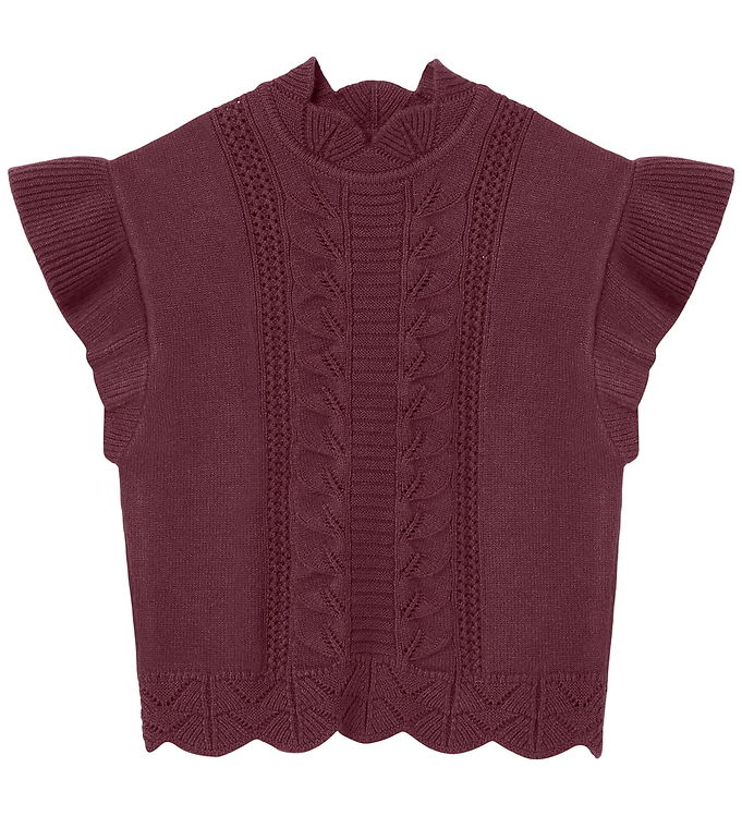 Fliink Vest - Strik - Alilly Wide - Burgendy