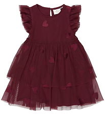 The New Siblings Kjole - TnstVonda - Tyl - Burgundy EMB TN