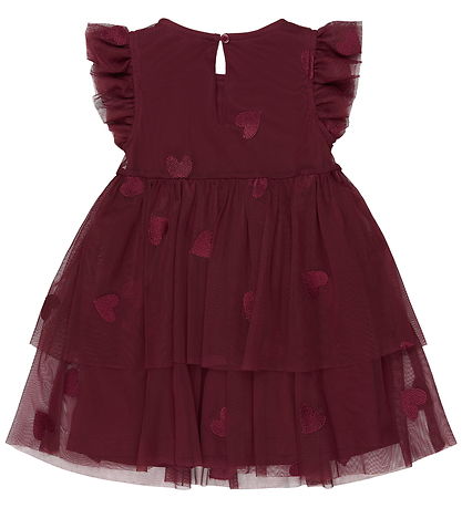 The New Siblings Kjole - TnstVonda - Tyl - Burgundy EMB TN