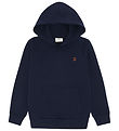 Les Deux Hættetrøje - Core Contrast - Dark Navy Blue