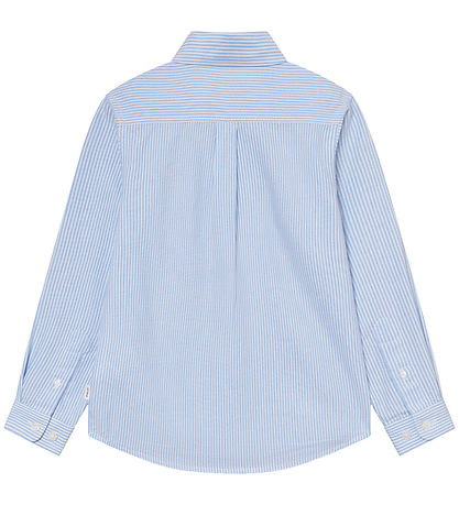Les Deux Skjorte - Konrad Contrast Oxford - Light Blue/White