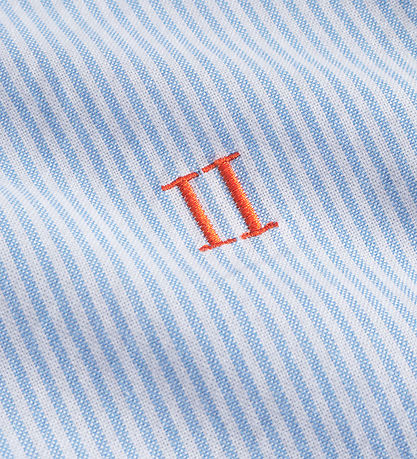Les Deux Skjorte - Konrad Contrast Oxford - Light Blue/White