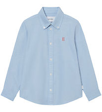 Les Deux Shirt - Konrad Contrast Oxford - Light Blue