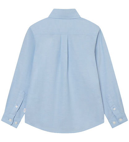 les Deux Skjorte - Konrad Contrast Oxford - Light Blue