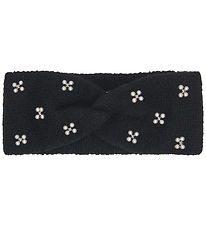 Kids Only Pandebånd - Strik - KogChyna - Black/Pearl/Flower