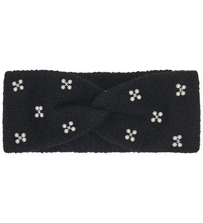 Kids Only Pandebånd - Strik - KogChyna - Black/Pearl/Flower