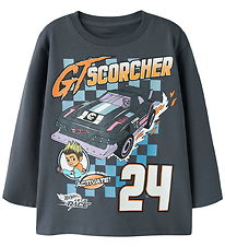 Name It Bluse - Hotwheels - NmmSteven - Ombre Blue