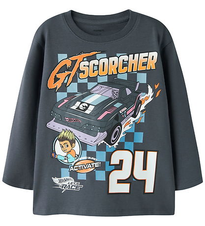 Name It Bluse - Hotwheels - NmmSteven - Ombre Blue