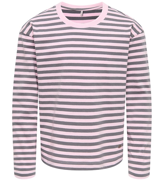 Kids Only Bluse - KogNicca - Parfait Pink/Plum Kitten