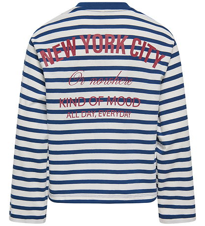 Kids Only Bluse - KogIda - Cloud Dancer/Navy Peony (Ida) Print P