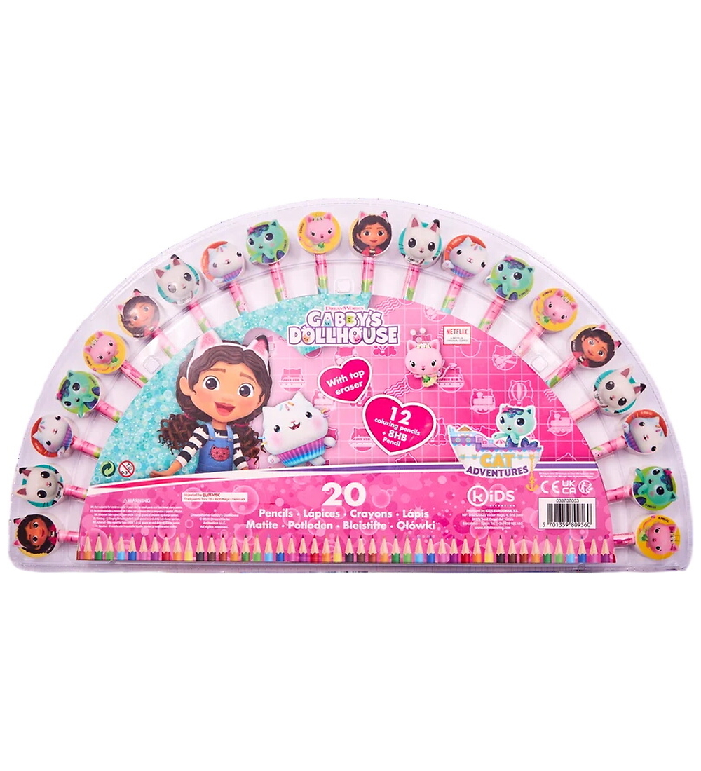 Gabby's Dollhouse Buntstifte - 20 st. - Gabby's Dollhouse - One Size - Buntstiftsets