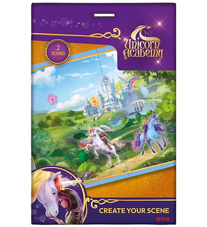 Unicorn Academy Klistermærkesæt - Skab din scene