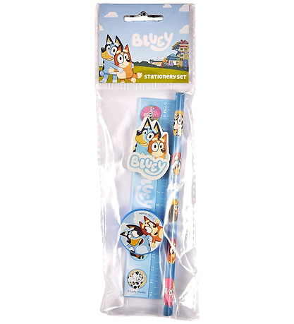 Bluey Skrivesæt - 4 Dele