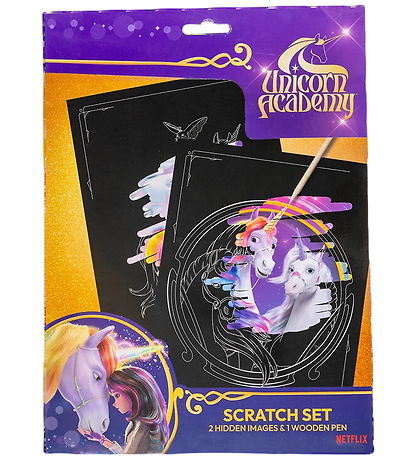 Unicorn Academy Skrabesæt m. Blyant