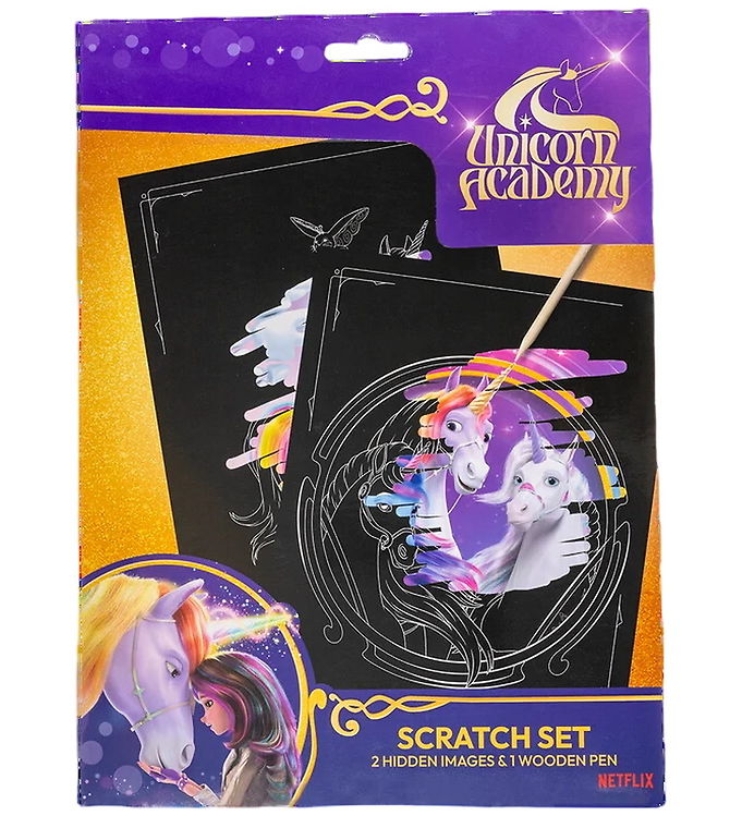 Unicorn Academy Skrabesæt m. Blyant