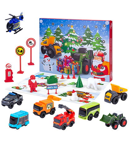 Dickie Toys Julekalender - Køretøjer - 24 Låger