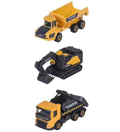 Majorette Arbejdsmaskiner - 3-pak - Volvo
