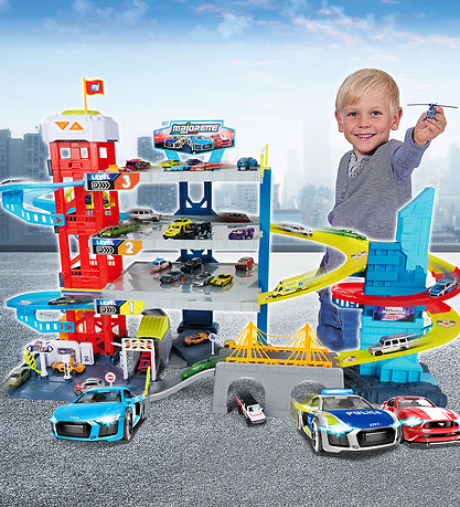Majorette Parkeringshus - Double Track Garage