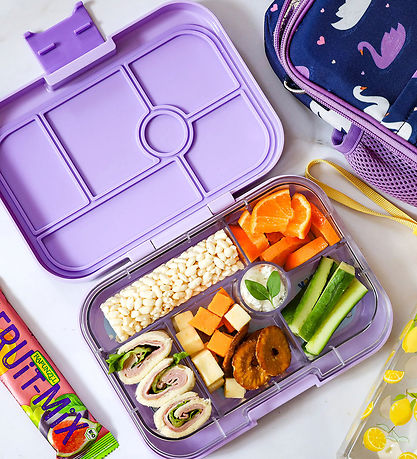 Yumbox Madkasse m. 6 Rum - Bento Original - Ami Purple Cats & Do