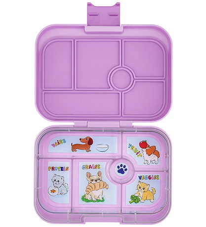 Yumbox Madkasse m. 6 Rum - Bento Original - Ami Purple Cats & Do