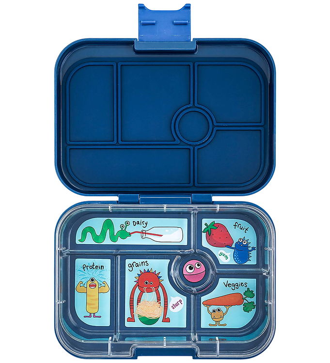 Yumbox Madkasse m. 6 Rum - Bento Original - Ninja Blue Funny Mon