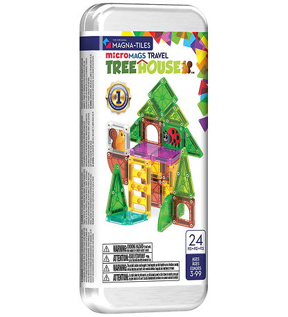 Magna-Tiles Magnetsæt - 24 Dele - Treehouse Travel