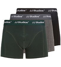 Jack & Jones Boxershorts - 3-pak - Jacsoho - Black/DGM - Scarab