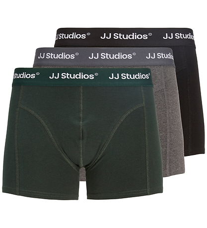 Jack & Jones Boxershorts - 3-pak - Jacsoho - Black/DGM - Scarab