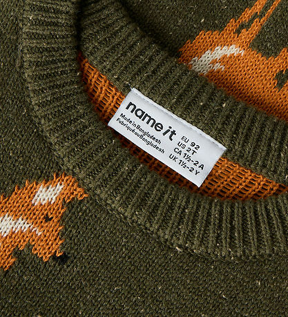 Name It Bluse - Strik - NmmOla - Olive Night
