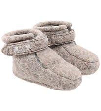 Huttelihut Hjemmesko - Uld - Camel Melange