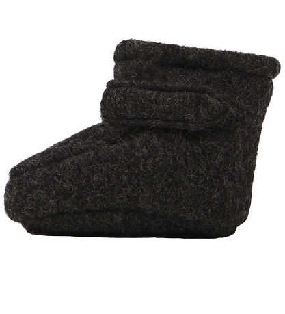 Huttelihut Hjemmesko - Uld - Dark Grey Melange