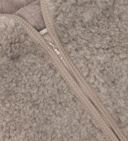 Huttelihut Køredragt - Uld - Teddy - Camel Melange