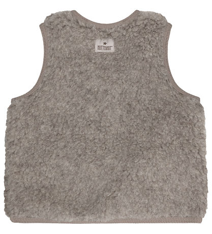 Huttelihut Vest - Uld - Teddy - Camel Melange