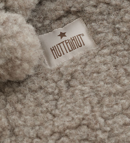 Huttelihut Jakke - Uld - Teddy - Pixie - Camel Melange