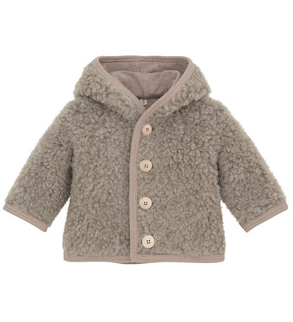 Huttelihut Jakke - Uld - Teddy - Pixie - Camel Melange
