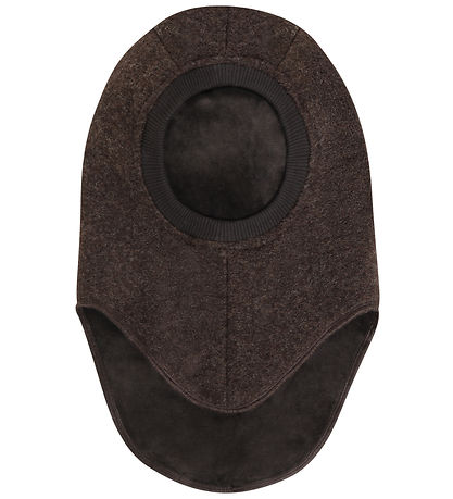 Huttelihut Elefanthue - Uld - 2-lags - Dark Brown Melange