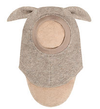Huttelihut Elefanthue - Uld - 2-lags - Camel Melange